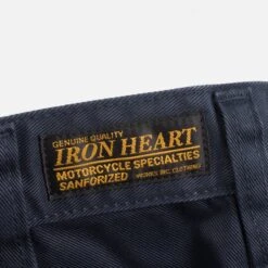 9oz Mercerised Selvedge Cotton Slim Tapered Chinos - Navy -Denim Clothing-Iron Heart International ih 721 NAV 9