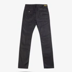 9oz Mercerised Selvedge Cotton Slim Tapered Chinos - Black -Denim Clothing-Iron Heart International ih 721 blk 3