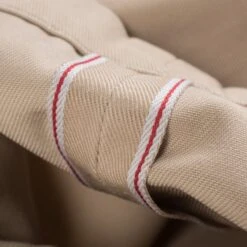 9oz Mercerised Selvedge Cotton Slim Tapered Chinos - Khaki -Denim Clothing-Iron Heart International ih 721 kha 11