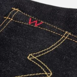 25oz Selvedge Denim Slim Tapered Cut Jeans - Indigo -Denim Clothing-Iron Heart International ih 777 xhs 8