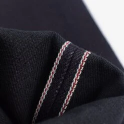 25oz Selvedge Denim Slim Tapered Cut Jeans - Indigo/Black -Denim Clothing-Iron Heart International ih 777 xhsib 8