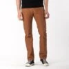 17oz Duck Slim Tapered Cut Jeans - Brown -Denim Clothing-Iron Heart International ih 777d