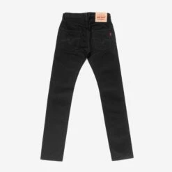 14oz Selvedge Denim Slim Tapered Cut Jeans - Black/Black -Denim Clothing-Iron Heart International ih 777s 142bb 2