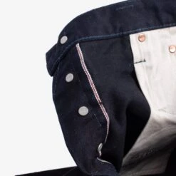 14oz Selvedge Denim Slim Tapered Cut Jeans - Indigo/Black 24 14oz Selvedge Denim Slim Tapered Cut Jeans - Indigo/Black -Denim Clothing-Iron Heart International ih 777s 142ib 10