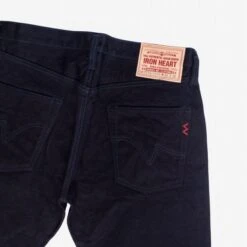 14oz Selvedge Denim Slim Tapered Cut Jeans - Indigo/Black 18 14oz Selvedge Denim Slim Tapered Cut Jeans - Indigo/Black -Denim Clothing-Iron Heart International ih 777s 142ib 4