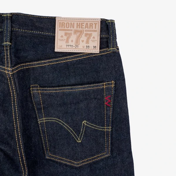 21oz Selvedge Denim Slim Tapered Cut Jeans - Indigo 14 21oz Selvedge Denim Slim Tapered Cut Jeans - Indigo - Image 12