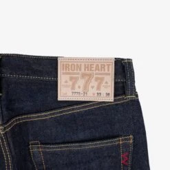 21oz Selvedge Denim Slim Tapered Cut Jeans - Indigo 17 21oz Selvedge Denim Slim Tapered Cut Jeans - Indigo -Denim Clothing-Iron Heart International ih 777s 21 3