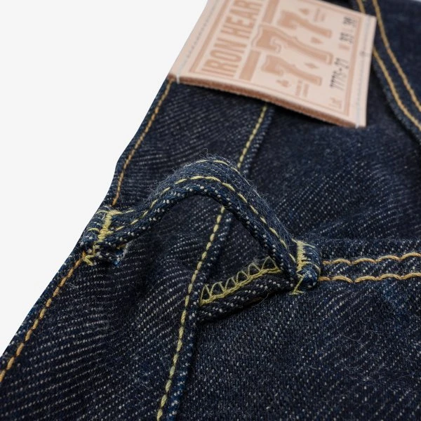 21oz Selvedge Denim Slim Tapered Cut Jeans - Indigo 8 21oz Selvedge Denim Slim Tapered Cut Jeans - Indigo - Image 6