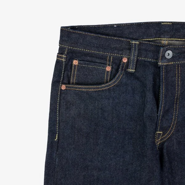 21oz Selvedge Denim Slim Tapered Cut Jeans - Indigo 9 21oz Selvedge Denim Slim Tapered Cut Jeans - Indigo - Image 7
