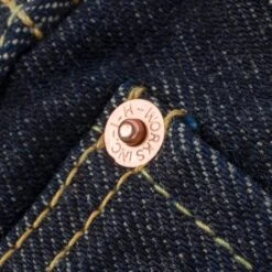 21oz Selvedge Denim Slim Tapered Cut Jeans - Indigo 22 21oz Selvedge Denim Slim Tapered Cut Jeans - Indigo -Denim Clothing-Iron Heart International ih 777s 21 8