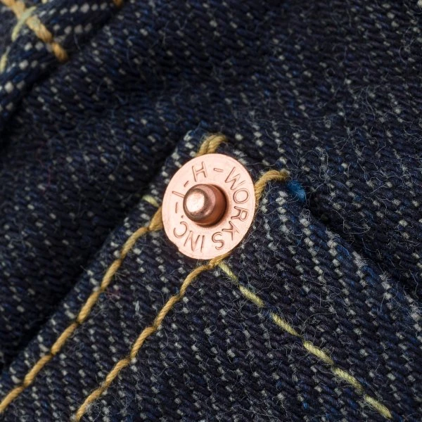 21oz Selvedge Denim Slim Tapered Cut Jeans - Indigo 11 21oz Selvedge Denim Slim Tapered Cut Jeans - Indigo - Image 9