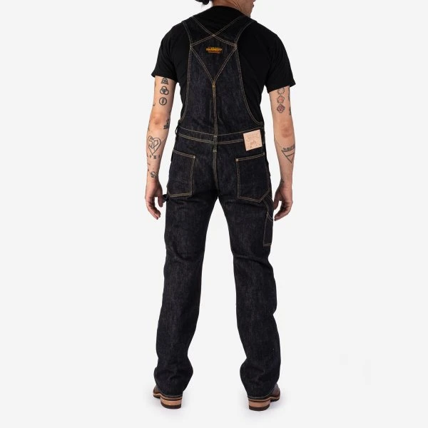 21oz Selvedge Denim Double Knee Overalls - Indigo 4 21oz Selvedge Denim Double Knee Overalls - Indigo - Image 2