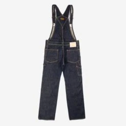 21oz Selvedge Denim Double Knee Overalls - Indigo 21 21oz Selvedge Denim Double Knee Overalls - Indigo -Denim Clothing-Iron Heart International ih 805 3