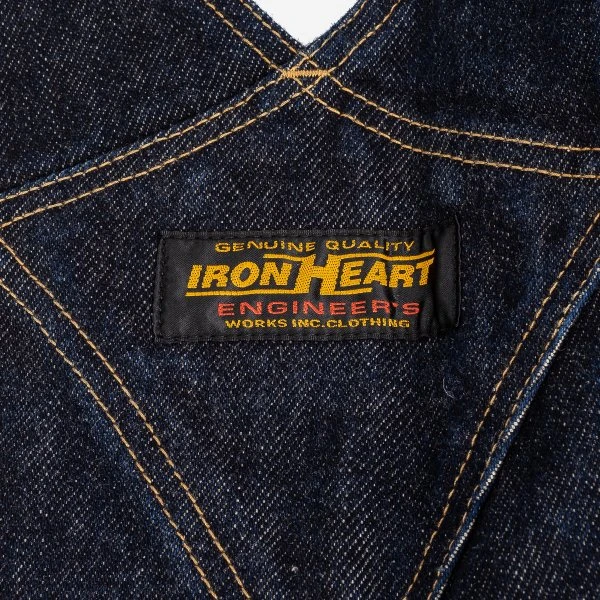 21oz Selvedge Denim Double Knee Overalls - Indigo 12 21oz Selvedge Denim Double Knee Overalls - Indigo - Image 10