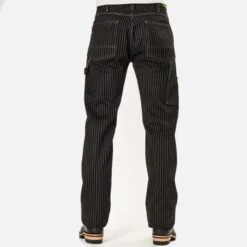 12oz Wabash Painter's Pants - Black -Denim Clothing-Iron Heart International ih 814 blk 2