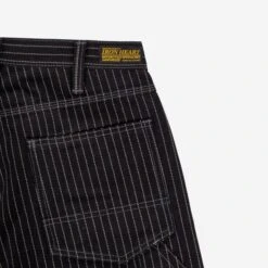 12oz Wabash Painter's Pants - Black -Denim Clothing-Iron Heart International ih 814 blk 5