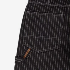 12oz Wabash Painter's Pants - Black -Denim Clothing-Iron Heart International ih 814 blk 7