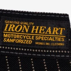 12oz Wabash Painter's Pants - Black -Denim Clothing-Iron Heart International ih 814 blk 9
