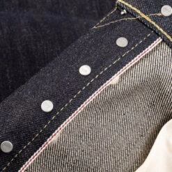 25oz Selvedge Denim Medium/High Rise Tapered Cut Jeans - Indigo -Denim Clothing-Iron Heart International ih 888 xhs 10