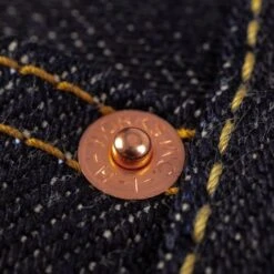 25oz Selvedge Denim Medium/High Rise Tapered Cut Jeans - Indigo -Denim Clothing-Iron Heart International ih 888 xhs 8