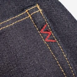 25oz Selvedge Denim Medium/High Rise Tapered Cut Jeans - Indigo -Denim Clothing-Iron Heart International ih 888 xhs 9