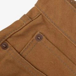 17oz Duck Medium/High Rise Tapered Cut Jeans - Brown -Denim Clothing-Iron Heart International ih 888D 5