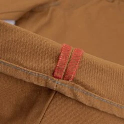 17oz Duck Medium/High Rise Tapered Cut Jeans - Brown -Denim Clothing-Iron Heart International ih 888D 7