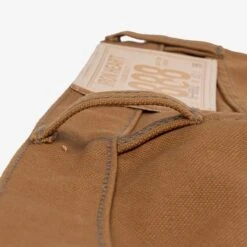 17oz Duck Medium/High Rise Tapered Cut Jeans - Brown -Denim Clothing-Iron Heart International ih 888D 8