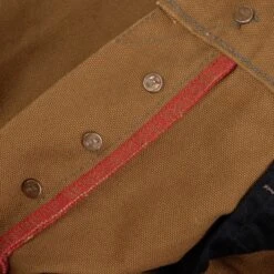 17oz Duck Medium/High Rise Tapered Cut Jeans - Brown -Denim Clothing-Iron Heart International ih 888D 9