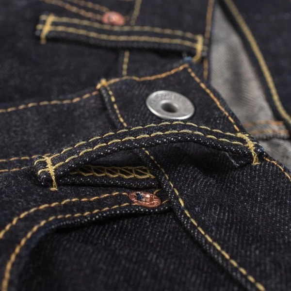 14oz Selvedge Denim Medium/High Rise Tapered Cut Jeans - Indigo 15 14oz Selvedge Denim Medium/High Rise Tapered Cut Jeans - Indigo - Image 13