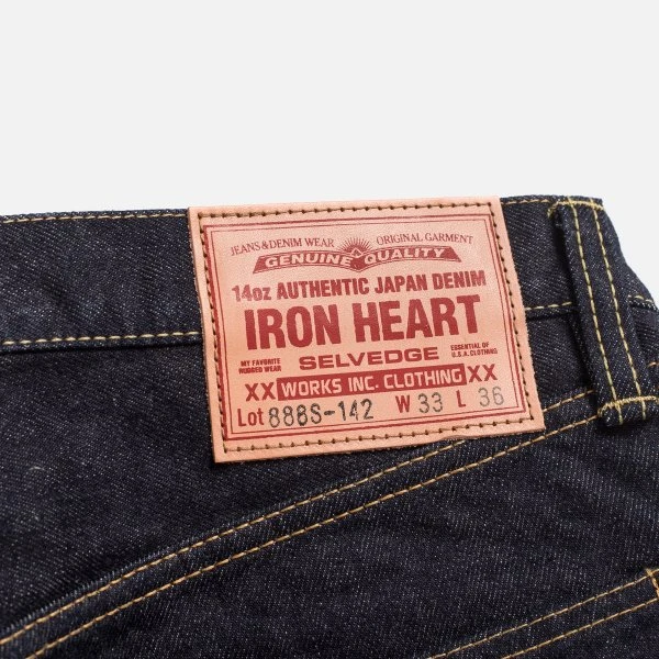14oz Selvedge Denim Medium/High Rise Tapered Cut Jeans - Indigo 12 14oz Selvedge Denim Medium/High Rise Tapered Cut Jeans - Indigo - Image 10