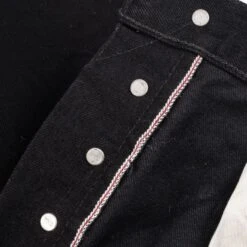 14oz Selvedge Denim Medium/High Rise Tapered Cut Jeans - Black/Black 27 14oz Selvedge Denim Medium/High Rise Tapered Cut Jeans - Black/Black -Denim Clothing-Iron Heart International ih 888s 142bb 10