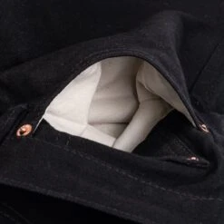 14oz Selvedge Denim Medium/High Rise Tapered Cut Jeans - Black/Black 29 14oz Selvedge Denim Medium/High Rise Tapered Cut Jeans - Black/Black -Denim Clothing-Iron Heart International ih 888s 142bb 12