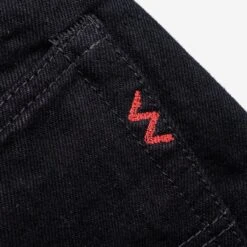 14oz Selvedge Denim Medium/High Rise Tapered Cut Jeans - Black/Black 26 14oz Selvedge Denim Medium/High Rise Tapered Cut Jeans - Black/Black -Denim Clothing-Iron Heart International ih 888s 142bb 9