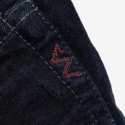 14oz Selvedge Denim Medium/High Rise Tapered Cut Jeans - Indigo Overdyed Black -Denim Clothing-Iron Heart International ih 888s 142od 9