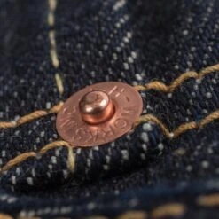 21oz Selvedge Denim Medium/High Rise Tapered Cut Jeans - Indigo -Denim Clothing-Iron Heart International ih 888s 21 7