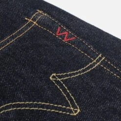 21oz Selvedge Denim Medium/High Rise Tapered Cut Jeans - Indigo -Denim Clothing-Iron Heart International ih 888s 21 8