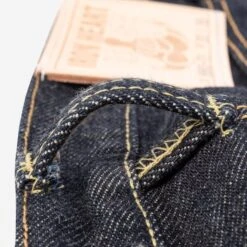 21oz Selvedge Denim Medium/High Rise Tapered Cut Jeans - Indigo -Denim Clothing-Iron Heart International ih 888s 21 9