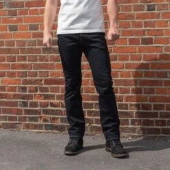 21oz Selvedge Denim Medium/High Rise Tapered Cut Jeans - Indigo Overdyed Black -Denim Clothing-Iron Heart International ih 888s 21od 2
