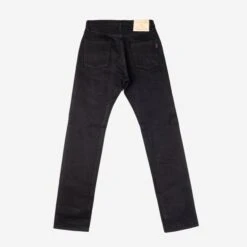 21oz Selvedge Denim Medium/High Rise Tapered Cut Jeans - Superblack (Fades To Grey) -Denim Clothing-Iron Heart International ih 888s sbg 2