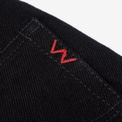 21oz Selvedge Denim Medium/High Rise Tapered Cut Jeans - Superblack (Fades To Grey) -Denim Clothing-Iron Heart International ih 888s sbg 9