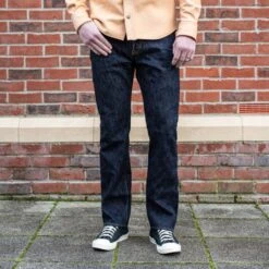 16oz Slubby Selvedge Denim Relaxed Tapered Cut Jeans - Indigo 18 16oz Slubby Selvedge Denim Relaxed Tapered Cut Jeans - Indigo -Denim Clothing-Iron Heart International ih 888s slb 2