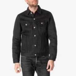 21oz Non-Fade Denim Modified Type III Jacket - Superblack