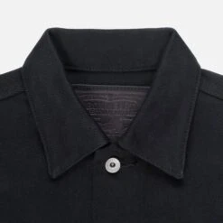 21oz Non-Fade Denim Modified Type III Jacket - Superblack -Denim Clothing-Iron Heart International ih 9526pj 4