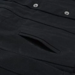 21oz Non-Fade Denim Modified Type III Jacket - Superblack -Denim Clothing-Iron Heart International ih 9526pj 6