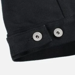 21oz Non-Fade Denim Modified Type III Jacket - Superblack -Denim Clothing-Iron Heart International ih 9526pj 8