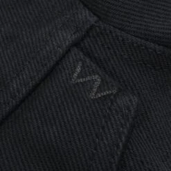 21oz Non-Fade Denim Modified Type III Jacket - Superblack -Denim Clothing-Iron Heart International ih 9526pj 9