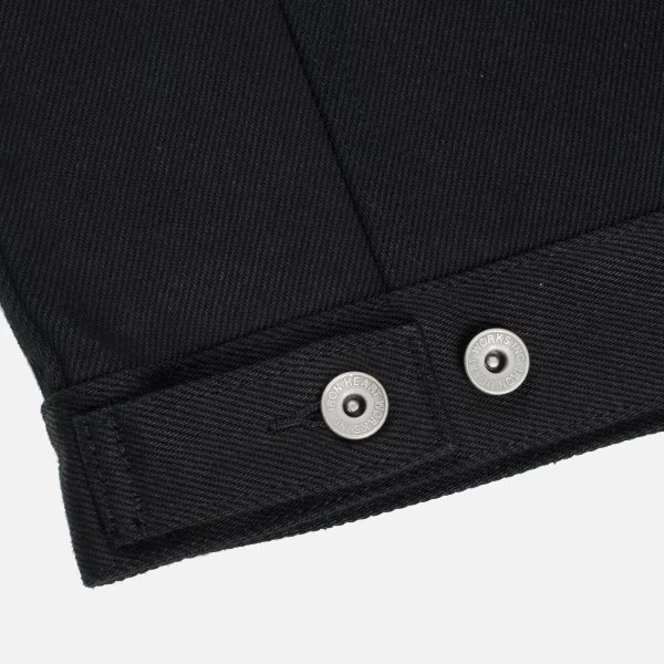 21oz Non-Fade Denim Type III Vest - Superblack 11 21oz Non-Fade Denim Type III Vest - Superblack - Image 9