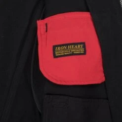 21oz Denim Rider's Jacket - Superblack Non-Fade -Denim Clothing-Iron Heart International ih 9527j 11