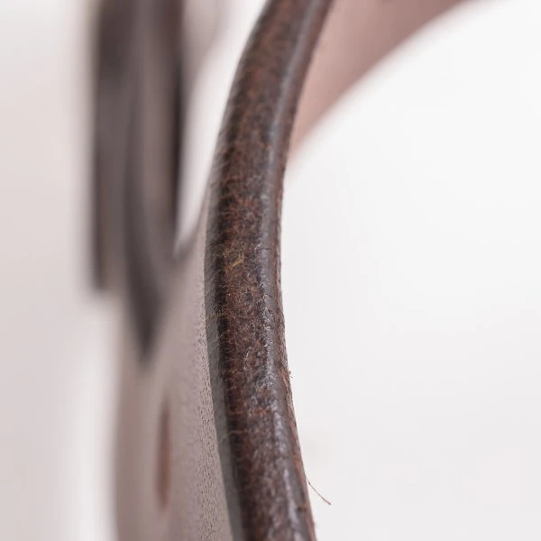 Heavy Duty "Tochigi" Leather Belt With Nickel Plated Garrison Buckle - Brown 8 Heavy Duty "Tochigi" Leather Belt With Nickel Plated Garrison Buckle - Brown - Image 6